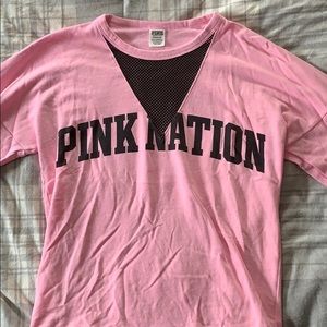 Pink nation long sleeve shirt